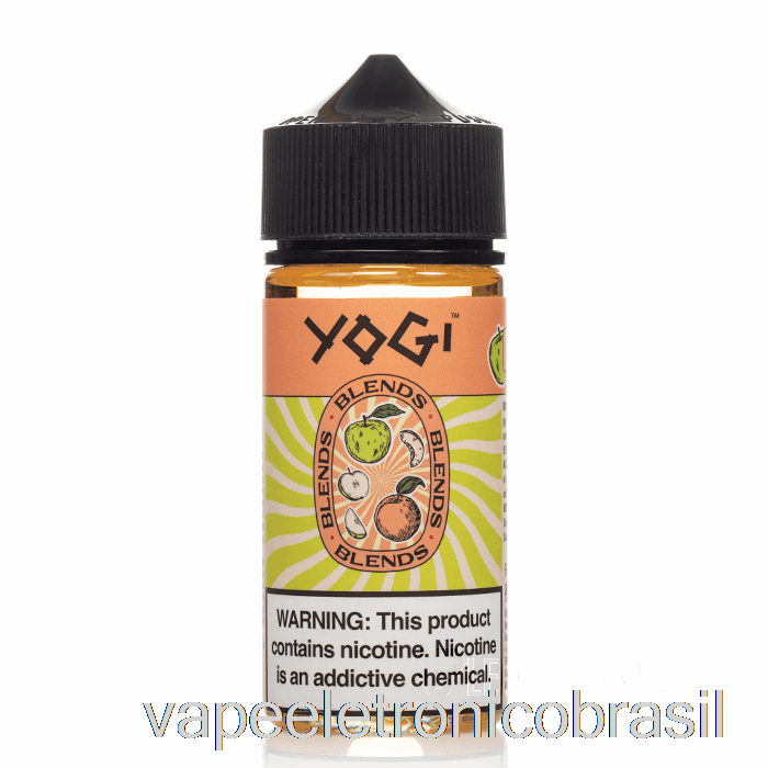 Vape Recarregável Maçã Pêssego Gelo - Misturas De Iogue - 100ml 3mg